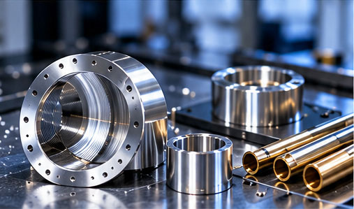 Discs and hard metals tools on a table.